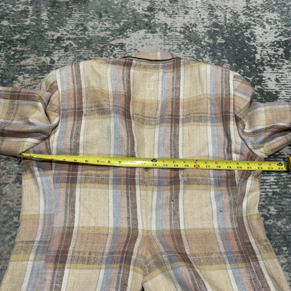 Vintage 1970s Knickers plaid blazer Size 44